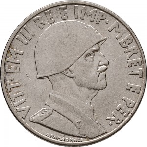 1740D 1 lek 1939 XVIII Aquila bicipite Roma Acmonital