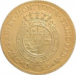 209R Carlino da 5 doppie 1755 Scudo rotondo Torino Oro
