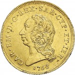 213D Carlino da 5 doppie 1768 Scudo rotondo Torino Oro