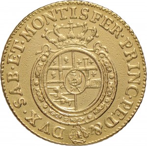 220R Doppia da 4 scudi 1757 Scudo rotondo Torino Oro