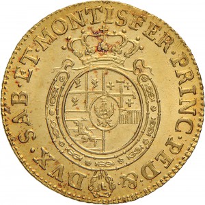 221R Doppia da 4 scudi 1758 Scudo rotondo Torino Oro