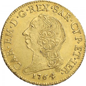 226D Doppia da 4 scudi 1764 Scudo rotondo Torino Oro