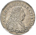 90D Lira da 20 soldi 1732 Scudo a cartoccio 1° tipo Torino Argento