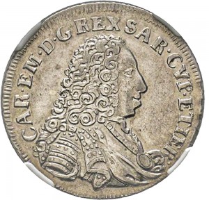 90D Lira da 20 soldi 1732 Scudo a cartoccio 1° tipo Torino Argento