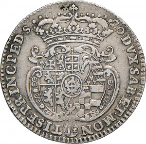 92R Lira da 20 soldi 1742 Scudo sagomato 2° tipo Torino Argento