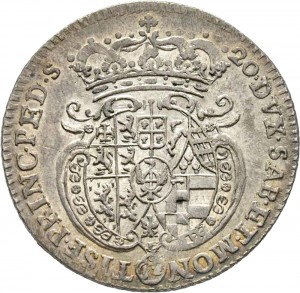 92R Lira da 20 soldi 1742 Scudo sagomato 2° tipo Torino Argento