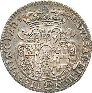 106R Mezza lira da 10 soldi 1742 Scudo sagomato 2° tipo Torino Argento