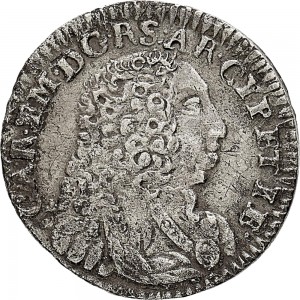 2664D Mezzo reale da 2,6 soldi 1732 Croce di San Maurizio Torino Argento