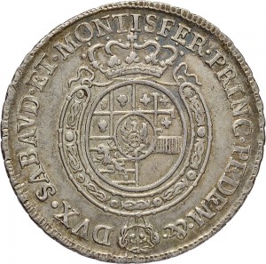 274R Mezzo scudo da 3 lire 1758 Scudo rotondo Torino Argento