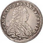 82D Ottavo di scudo da 0,12 lire 1733 Scudo sagomato Torino Argento