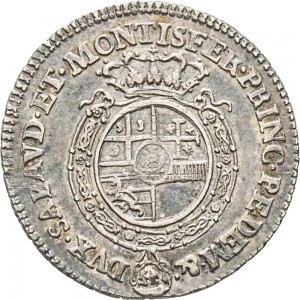 309R Ottavo di scudo da 0,15 lire 1756 Scudo rotondo Torino Argento