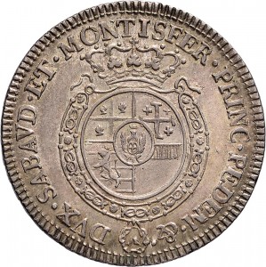 299R Quarto di scudo da 1,10 lire 1765 Scudo rotondo Torino Argento