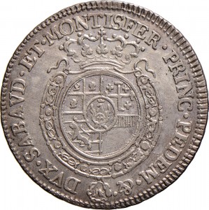 300R Quarto di scudo da 1,10 lire 1766 Scudo rotondo Torino Argento