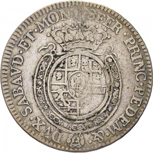 304R Quarto di scudo 1770 Scudo rotondo Torino Argento