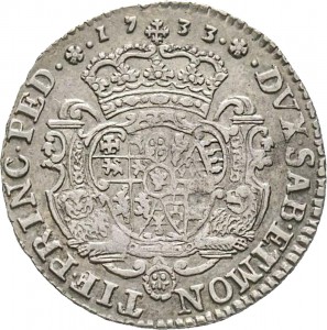 81R Quarto di scudo da 1,5 lire 1733 Scudo sagomato Torino Argento