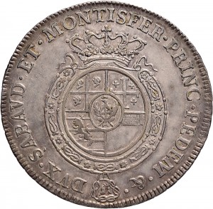269R Scudo da 6 lire 1765 Scudo rotondo Torino Argento