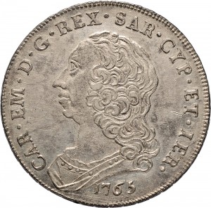 269D Scudo da 6 lire 1765 Scudo rotondo Torino Argento