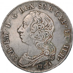 269D Scudo da 6 lire 1765 Scudo rotondo Torino Argento