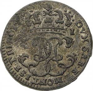 176D Soldo da 12 denari 1736 Cifre del sovrano 1° tipo Torino Mistura di argento