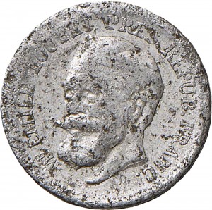 1676R Gettone Loubet (1904) Testa nuda Donzelli (Milano) Alluminio