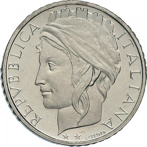 2006D 100 lire 1993 Italia turrita 3° tipo Roma Cupronichel
