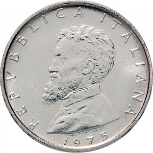 2397D 500 lire 1975 Michelangelo Buonarroti Roma Argento