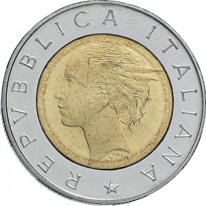 1894D 500 lire 1994 Luca Pacioli Roma Acmonital e Bronzital