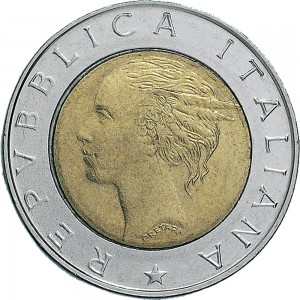 1900D 500 lire 1998 IFAD Roma Acmonital e Bronzital