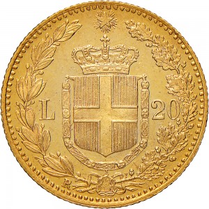 1269-001R 20 lire 1897 Scudo sannitico Roma Oro