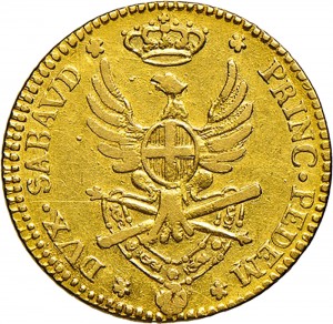 481R Doppia da 4 scudi 1787 Aquila spiegata 2° tipo Torino Oro
