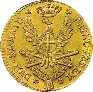 511R Mezza doppia da 2 scudi 1791 Aquila spiegata 2° tipo Torino Oro