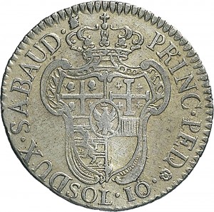 572R 10 soldi 1795 Scudo a cartoccio Torino Mistura di argento