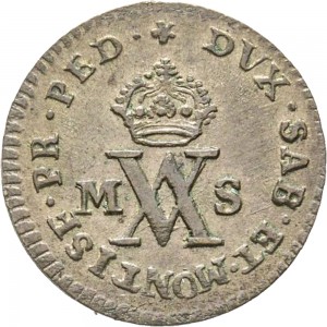 619R Mezzo soldo da 6 denari 1783 Cifre del sovrano Torino Mistura di argento
