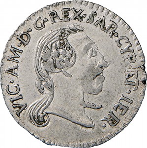 689D Reale da 5 soldi 1794 Iscrizione 2° tipo Cagliari Mistura di argento