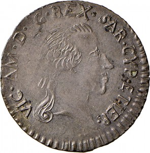 687D Reale da 5 soldi 1794 Iscrizione 2° tipo Cagliari Mistura di argento