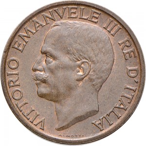1499D 10 Centesimi 1919 Ape su fiore Roma Rame