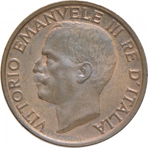 1500D 10 Centesimi 1920 Ape su fiore Roma Rame