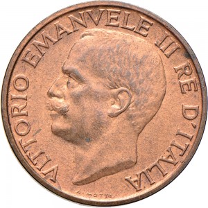 1514D 10 Centesimi 1934 Ape su fiore Roma Rame