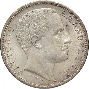 1396D 2 lire 1904 Aquila spiegata Roma Argento