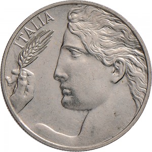 1493D 20 centesimi 1935 Libertà librata Roma Nichelio
