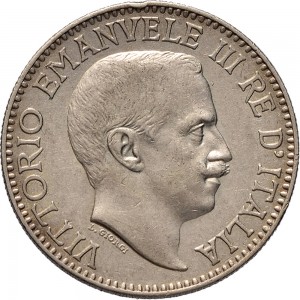 1701D 1 rupia 1910 Valore Roma Argento